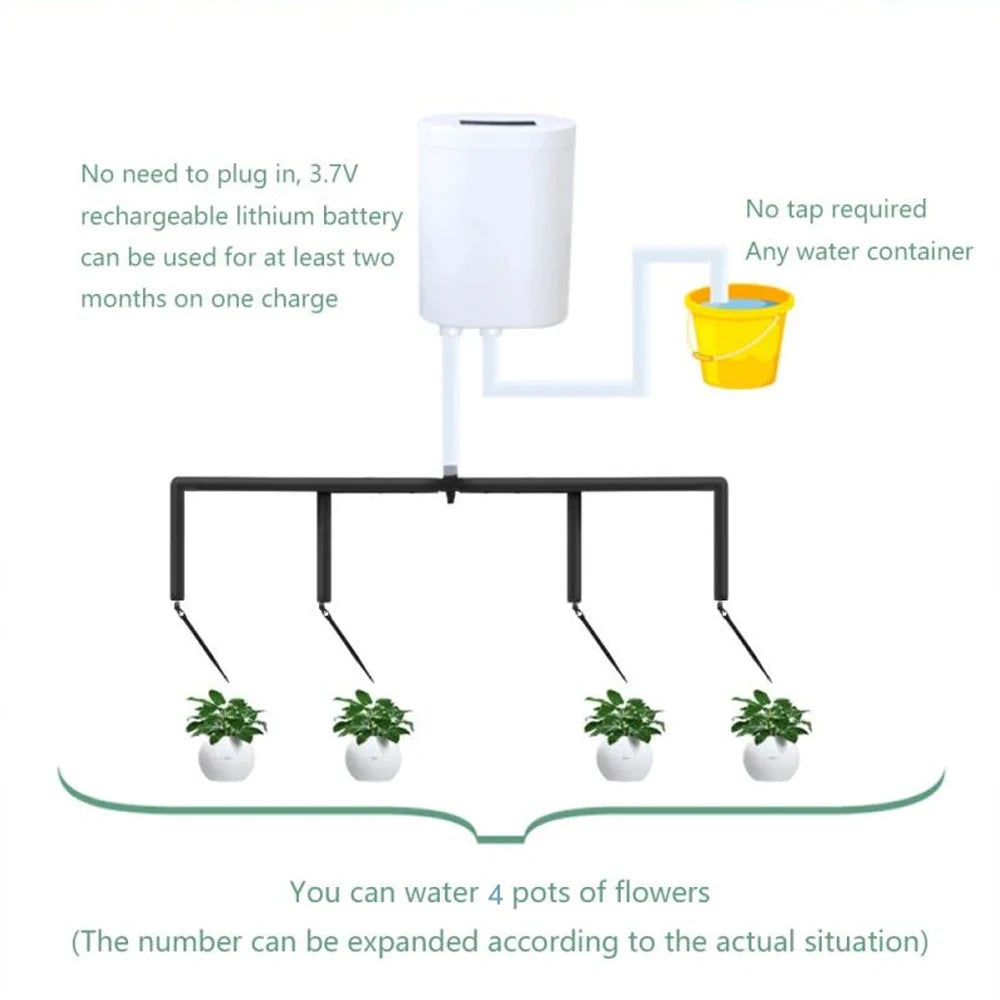 Kits de autorriego , riego por goteo inteligente, kits de sistema de riego automático, dispositivo de riego para plantas con estaca, gotero de agua