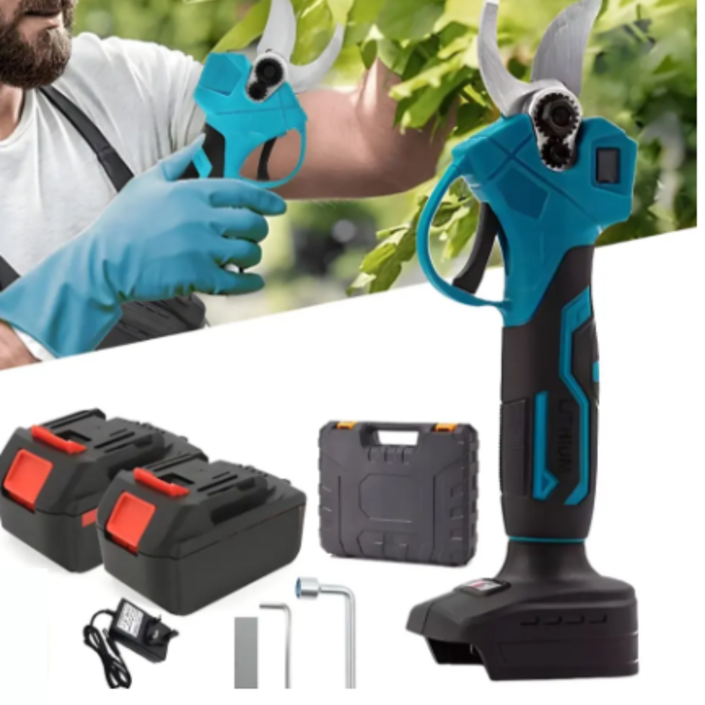 Tijeras de Podar Para Jardin Recargable