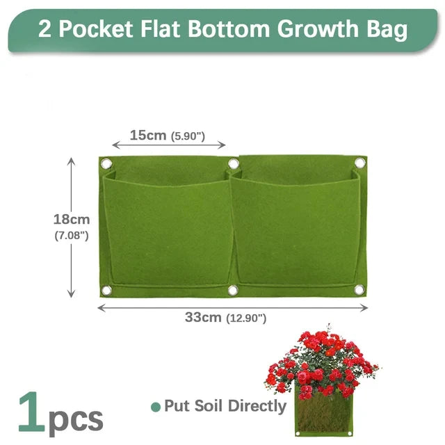 Bolsa de cultivo colgantes de pared para macetas de flores, macetas para jardín, macetas verticales para suculentas, decoración del hogar