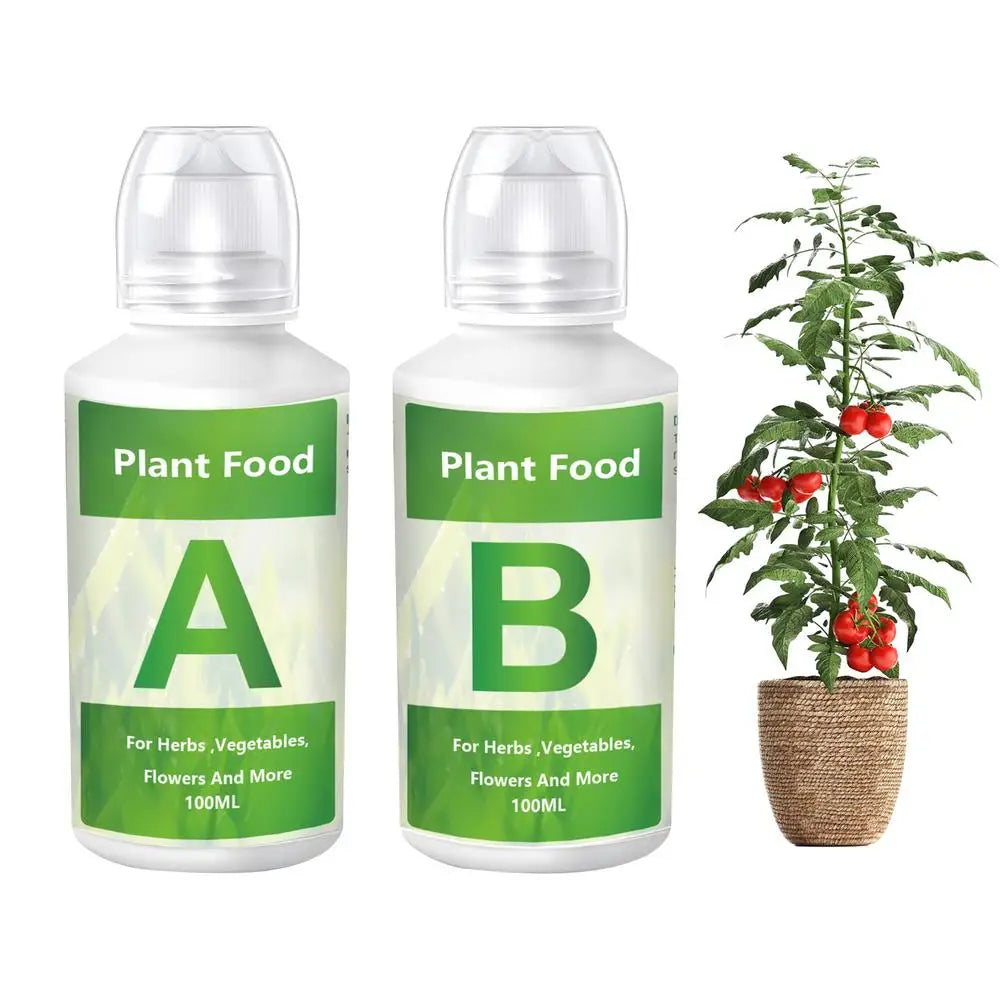 Fertilizante hidropónico AB Solution Set Alimento para plantas de jardín hidropónico Fertilizante para plantas Flores Hortalizas Nutrientes