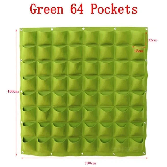 Bolsa de cultivo colgantes de pared para macetas de flores, macetas para jardín, macetas verticales para suculentas, decoración del hogar