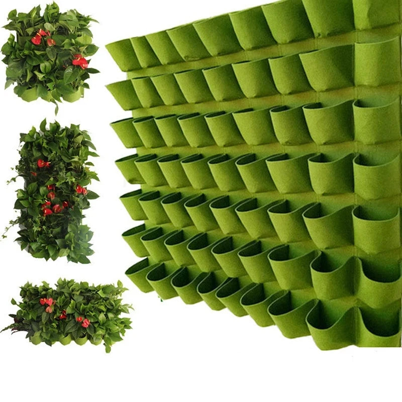 Bolsa de cultivo colgantes de pared para macetas de flores, macetas para jardín, macetas verticales para suculentas, decoración del hogar