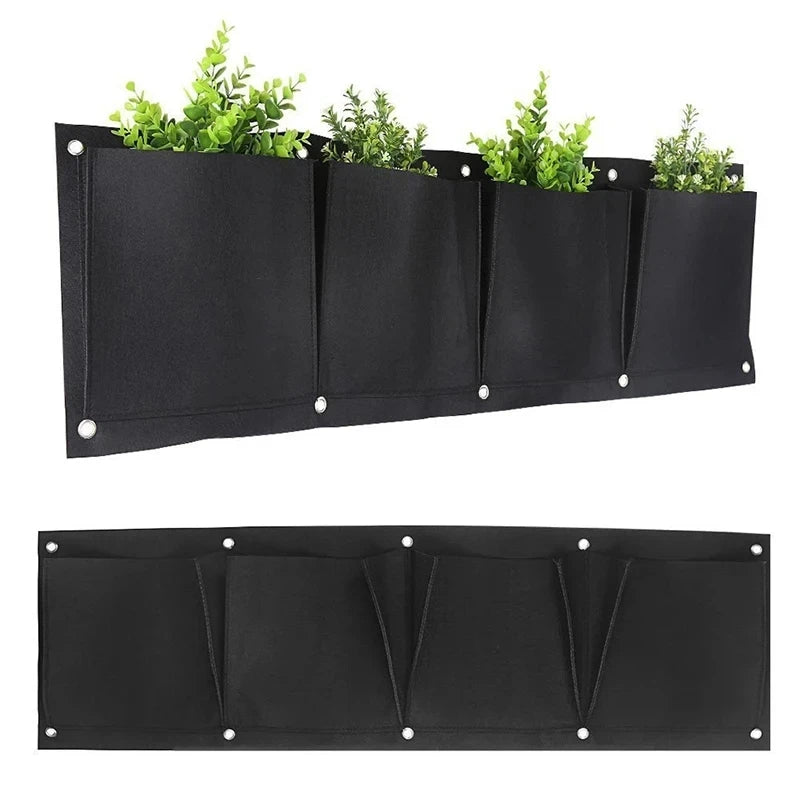 Bolsa de cultivo colgantes de pared para macetas de flores, macetas para jardín, macetas verticales para suculentas, decoración del hogar