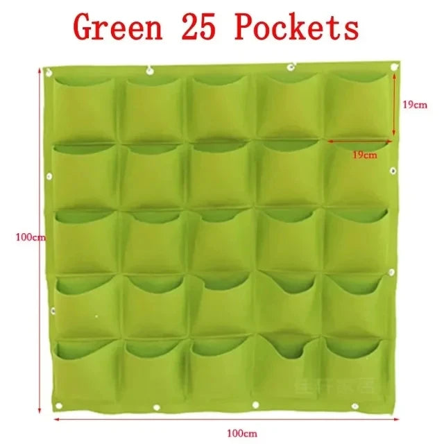 Bolsa de cultivo colgantes de pared para macetas de flores, macetas para jardín, macetas verticales para suculentas, decoración del hogar