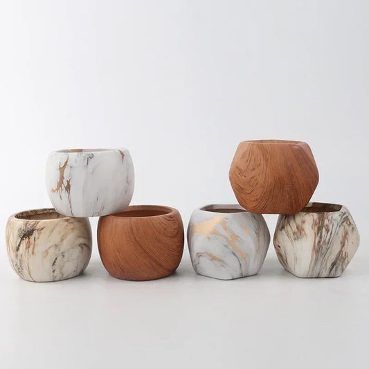 Macetas de cerámica para suculentas con transferencia de agua, diseño nórdico creativo, jarrón artístico para jardinería, decoración para el hogar y la oficina, suministros de jardinería.