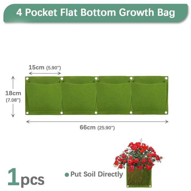Bolsa de cultivo colgantes de pared para macetas de flores, macetas para jardín, macetas verticales para suculentas, decoración del hogar