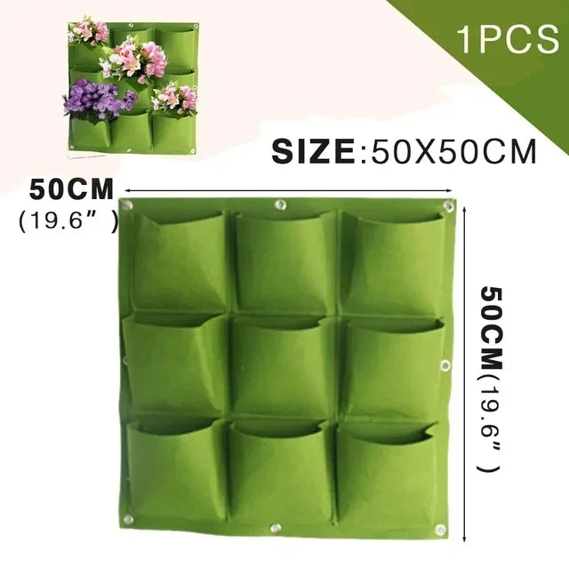 Bolsa de cultivo colgantes de pared para macetas de flores, macetas para jardín, macetas verticales para suculentas, decoración del hogar