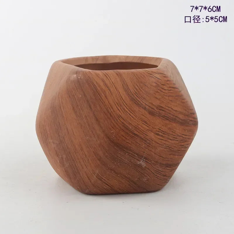 Macetas de cerámica para suculentas con transferencia de agua, diseño nórdico creativo, jarrón artístico para jardinería, decoración para el hogar y la oficina, suministros de jardinería.
