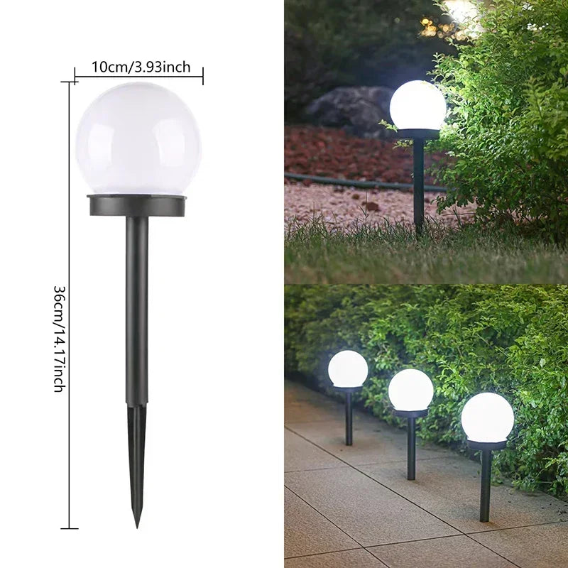 Bombillas LED solares, lámparas de bajo consumo, impermeables, para exteriores, decoración de jardín, césped, patio y caminos.