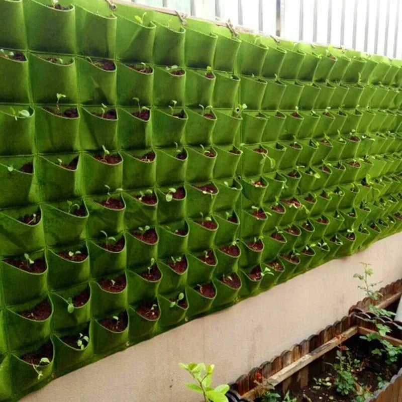 Bolsa de cultivo colgantes de pared para macetas de flores, macetas para jardín, macetas verticales para suculentas, decoración del hogar