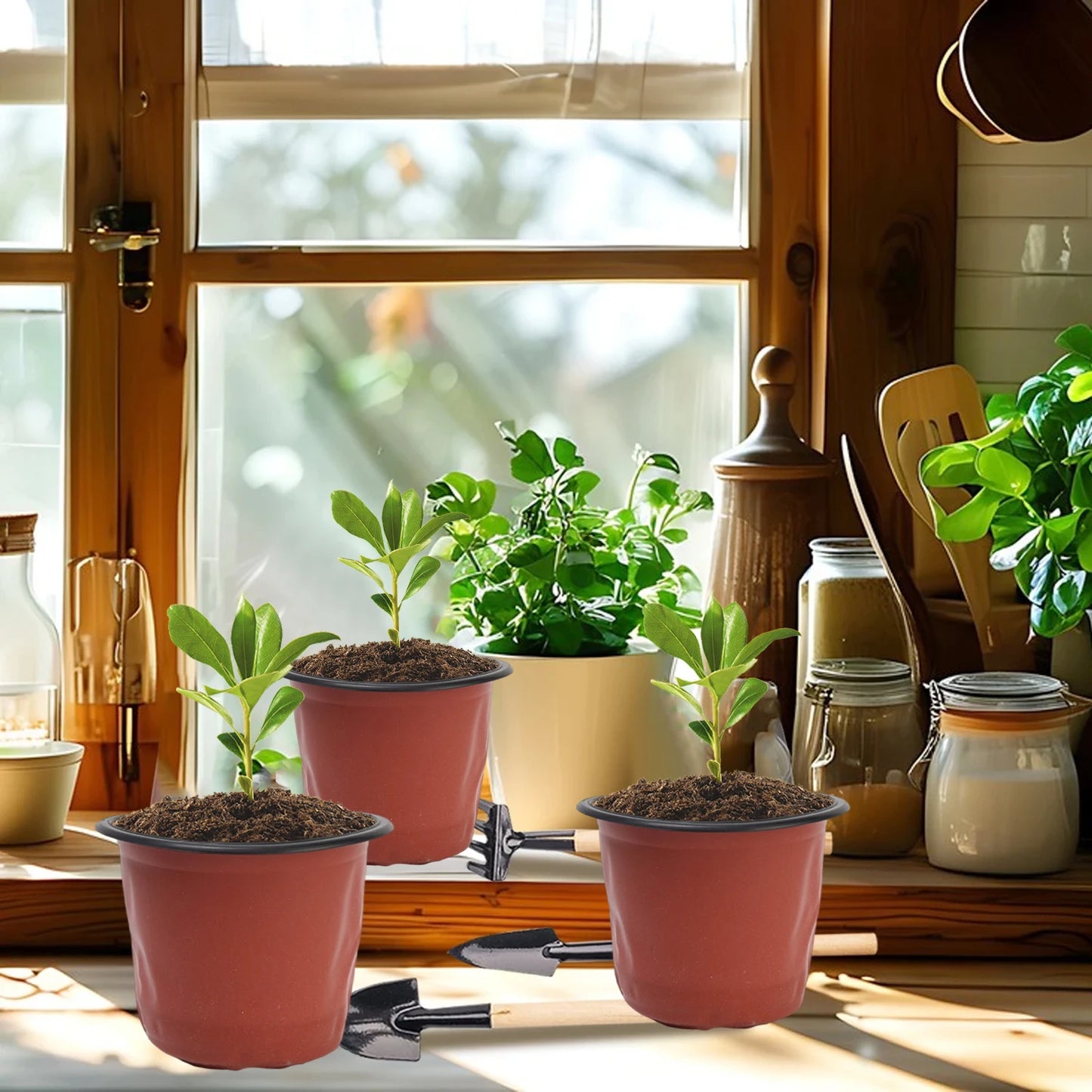 Macetas de plástico
