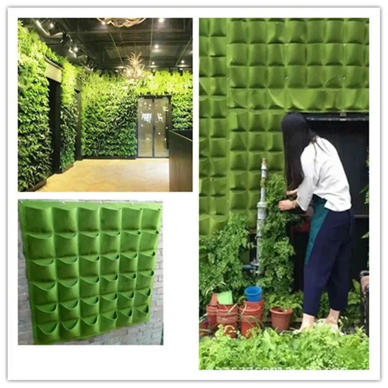 Bolsa de cultivo colgantes de pared para macetas de flores, macetas para jardín, macetas verticales para suculentas, decoración del hogar