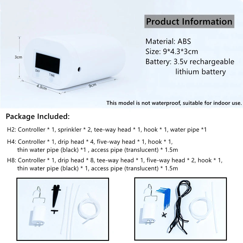 Kits de autorriego , riego por goteo inteligente, kits de sistema de riego automático, dispositivo de riego para plantas con estaca, gotero de agua