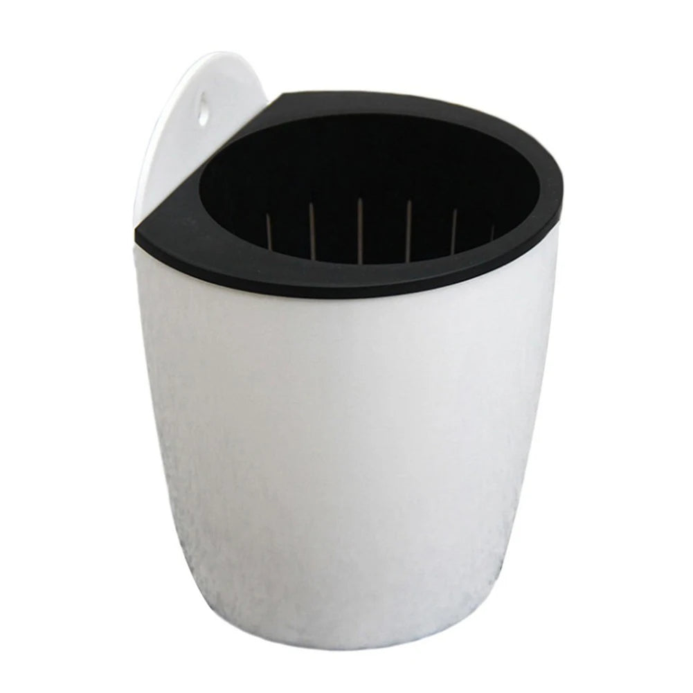 Maceta de pared automática de plástico absorbente de agua para tierra o sistema hidropónico. Soporte para macetas de pared y balcón.