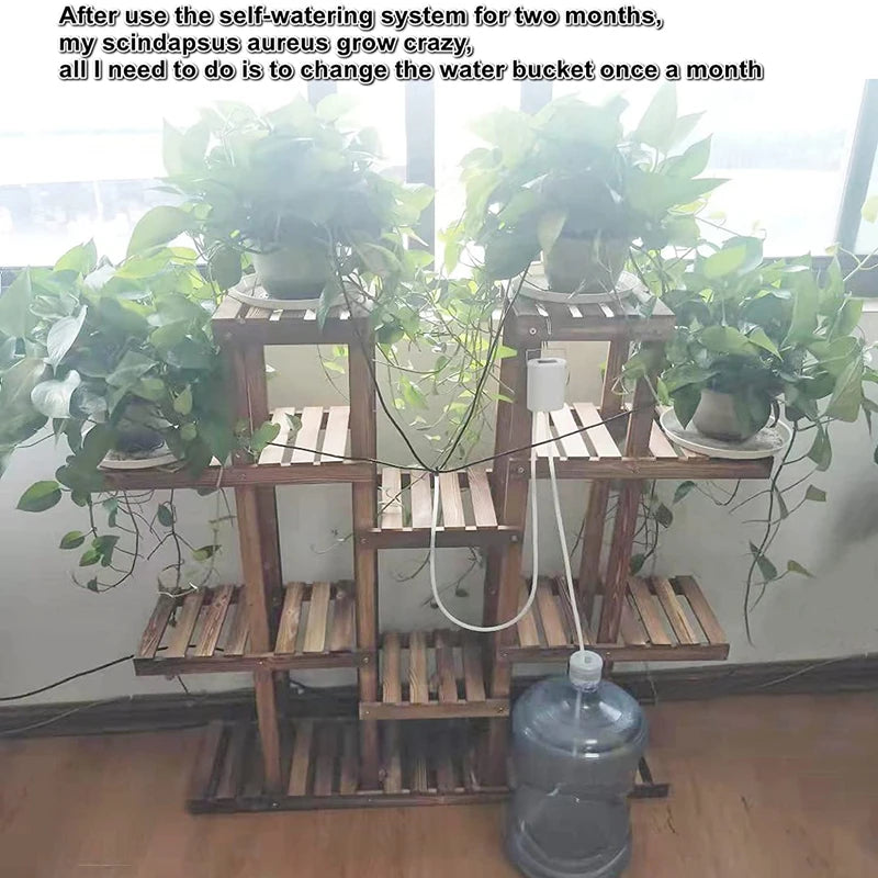 Kits de autorriego , riego por goteo inteligente, kits de sistema de riego automático, dispositivo de riego para plantas con estaca, gotero de agua