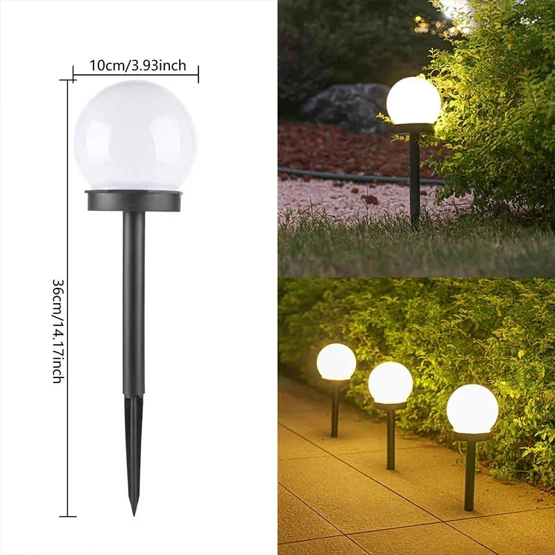 Bombillas LED solares, lámparas de bajo consumo, impermeables, para exteriores, decoración de jardín, césped, patio y caminos.