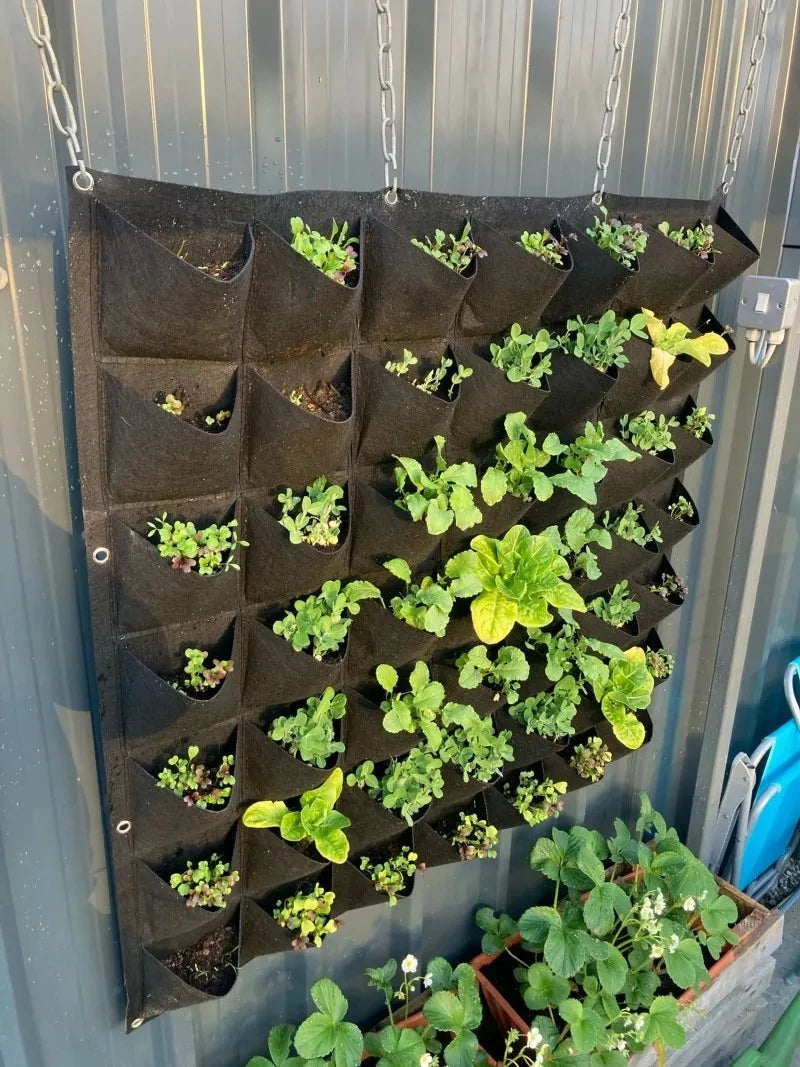 Bolsa de cultivo colgantes de pared para macetas de flores, macetas para jardín, macetas verticales para suculentas, decoración del hogar