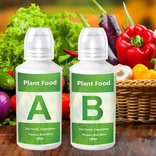 Fertilizante hidropónico AB Solution Set Alimento para plantas de jardín hidropónico Fertilizante para plantas Flores Hortalizas Nutrientes