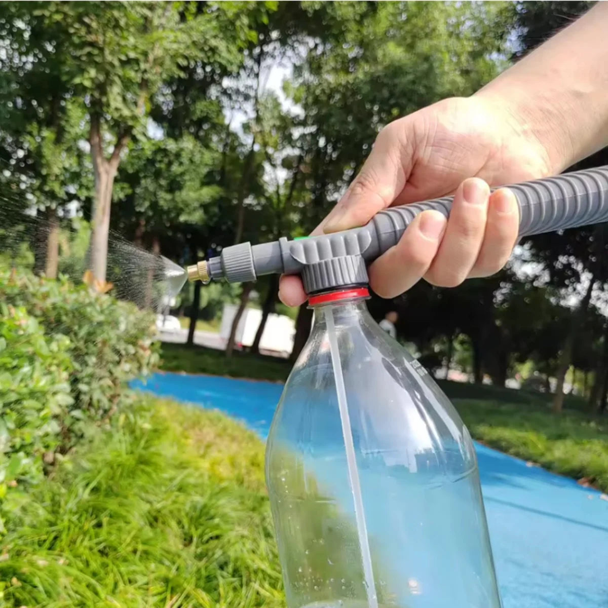 Boquilla de pulverizador manual, bomba de aire de alta presión, cabezal de pulverización ajustable para botellas de bebidas, boquilla para riego de jardín y agricultura.