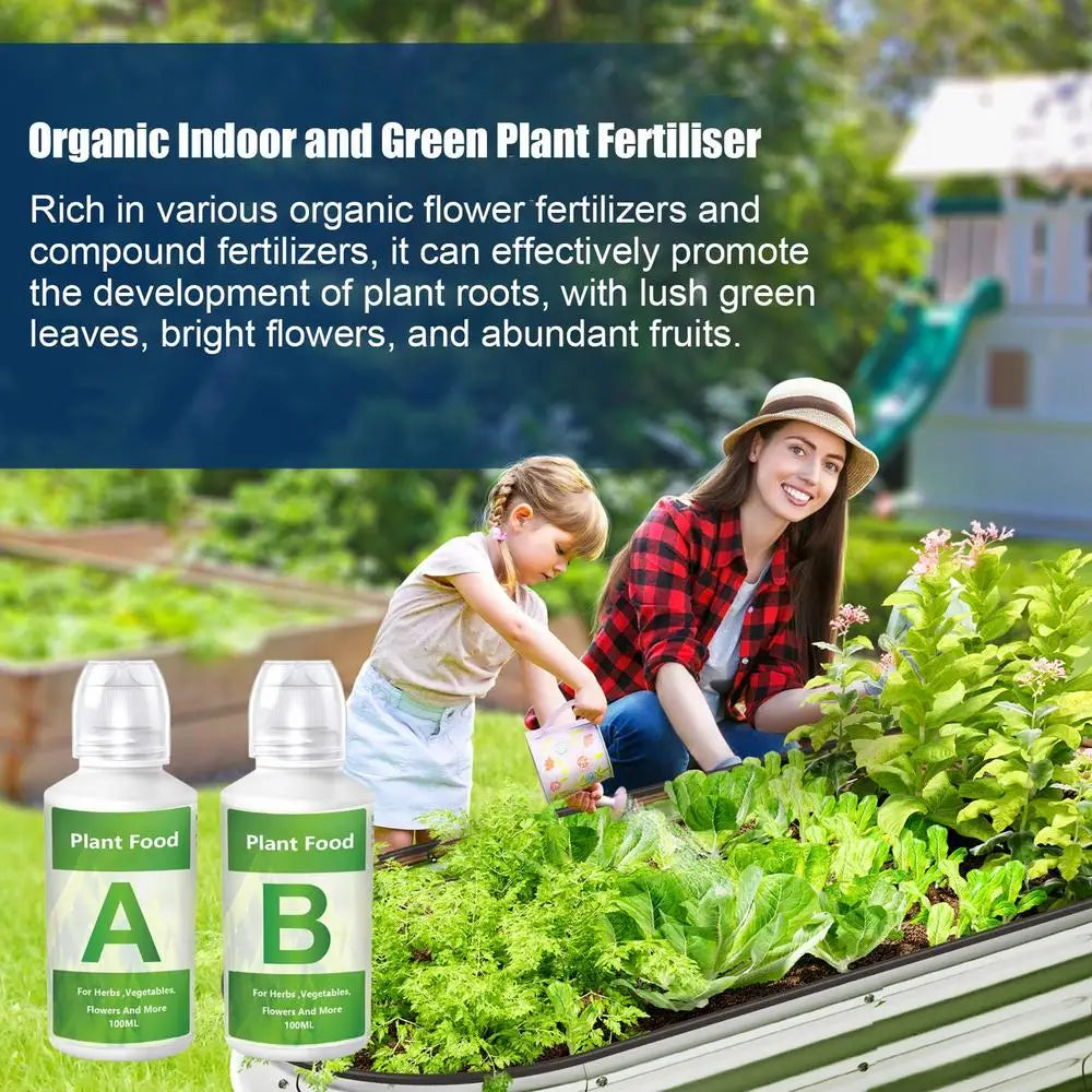 Fertilizante hidropónico AB Solution Set Alimento para plantas de jardín hidropónico Fertilizante para plantas Flores Hortalizas Nutrientes