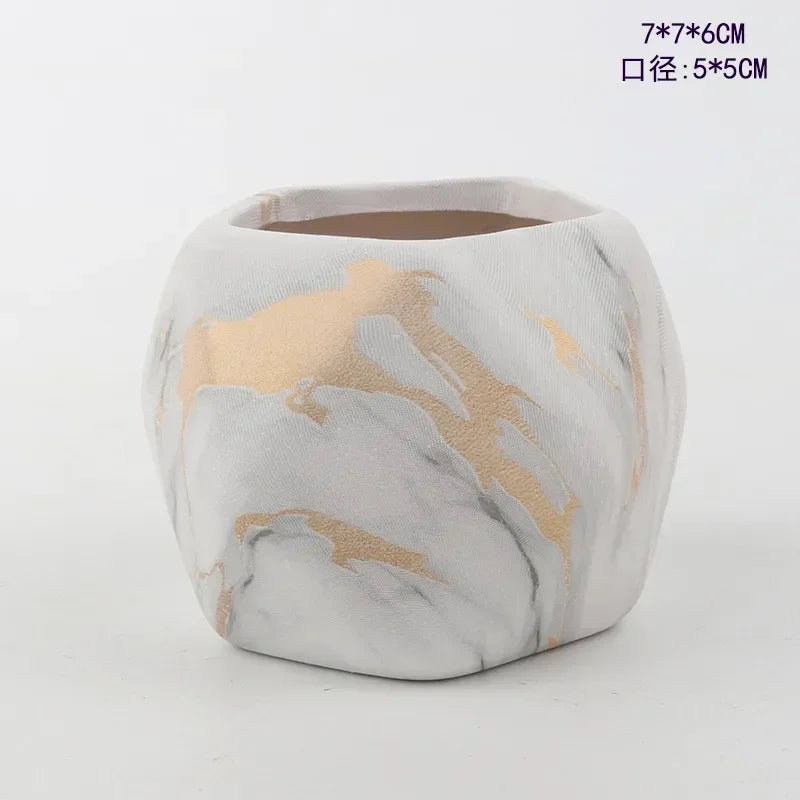 Macetas de cerámica para suculentas con transferencia de agua, diseño nórdico creativo, jarrón artístico para jardinería, decoración para el hogar y la oficina, suministros de jardinería.