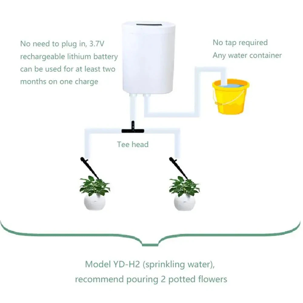 Kits de autorriego , riego por goteo inteligente, kits de sistema de riego automático, dispositivo de riego para plantas con estaca, gotero de agua