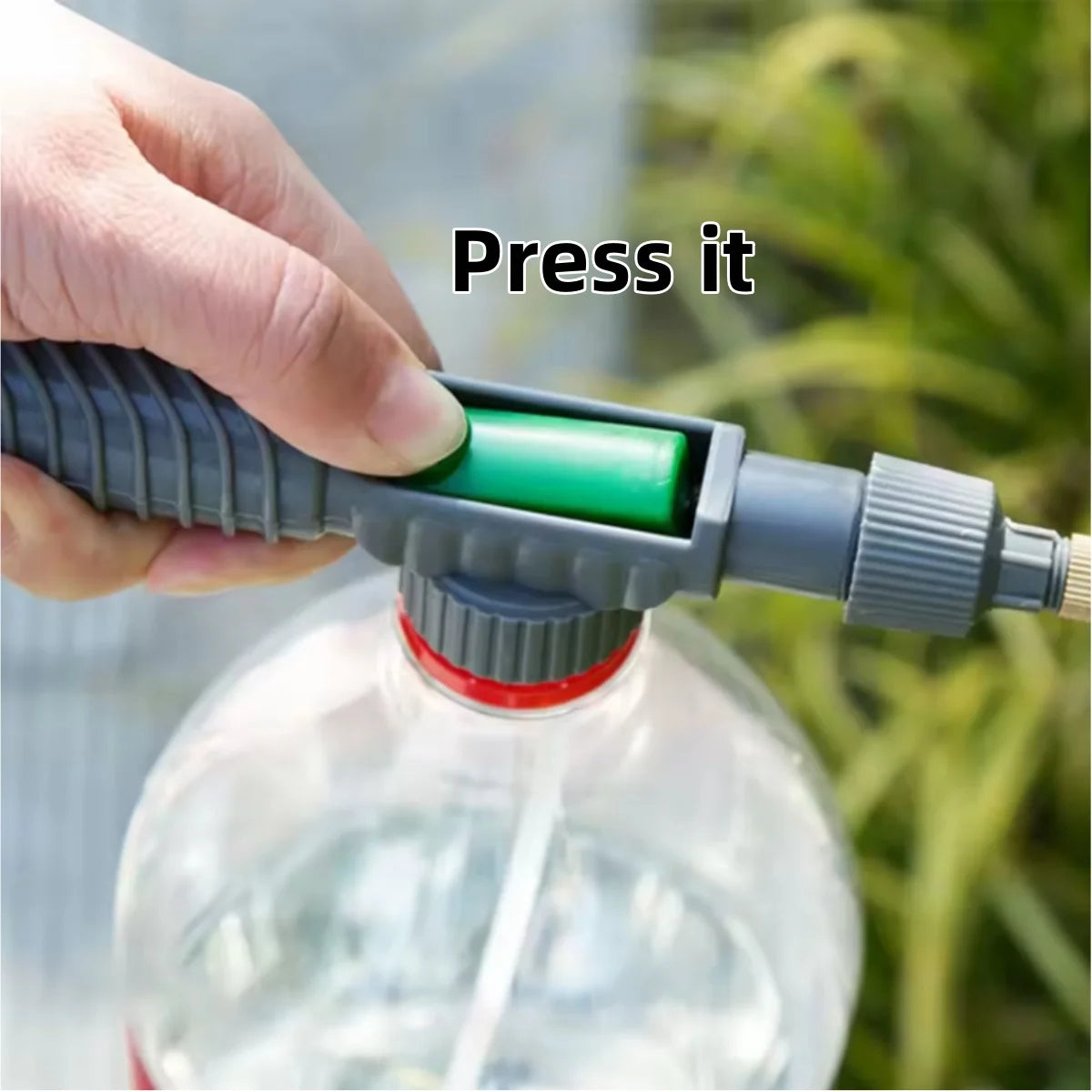Boquilla de pulverizador manual, bomba de aire de alta presión, cabezal de pulverización ajustable para botellas de bebidas, boquilla para riego de jardín y agricultura.