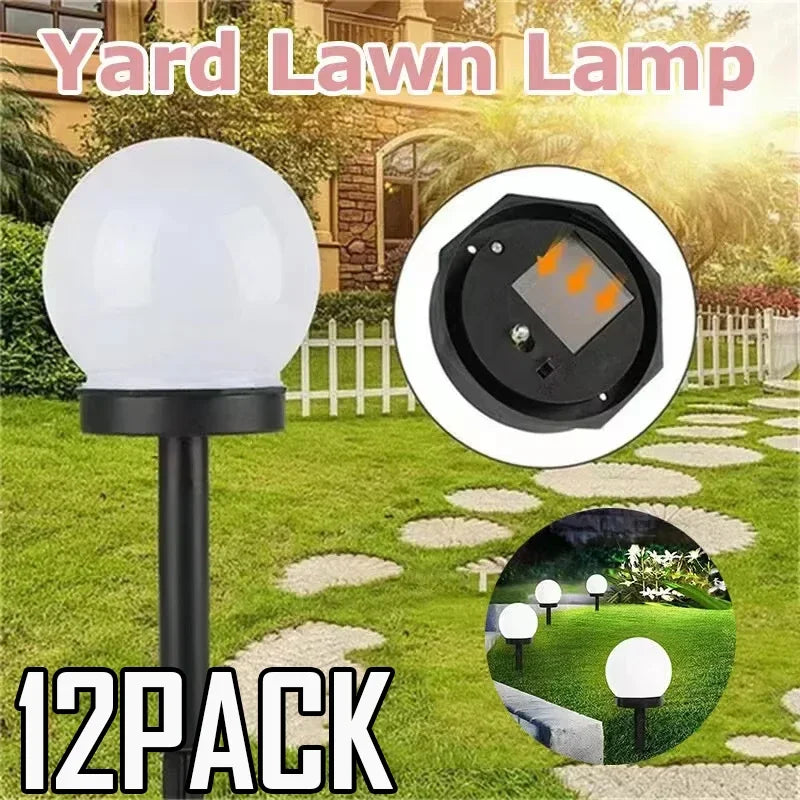 Bombillas LED solares, lámparas de bajo consumo, impermeables, para exteriores, decoración de jardín, césped, patio y caminos.