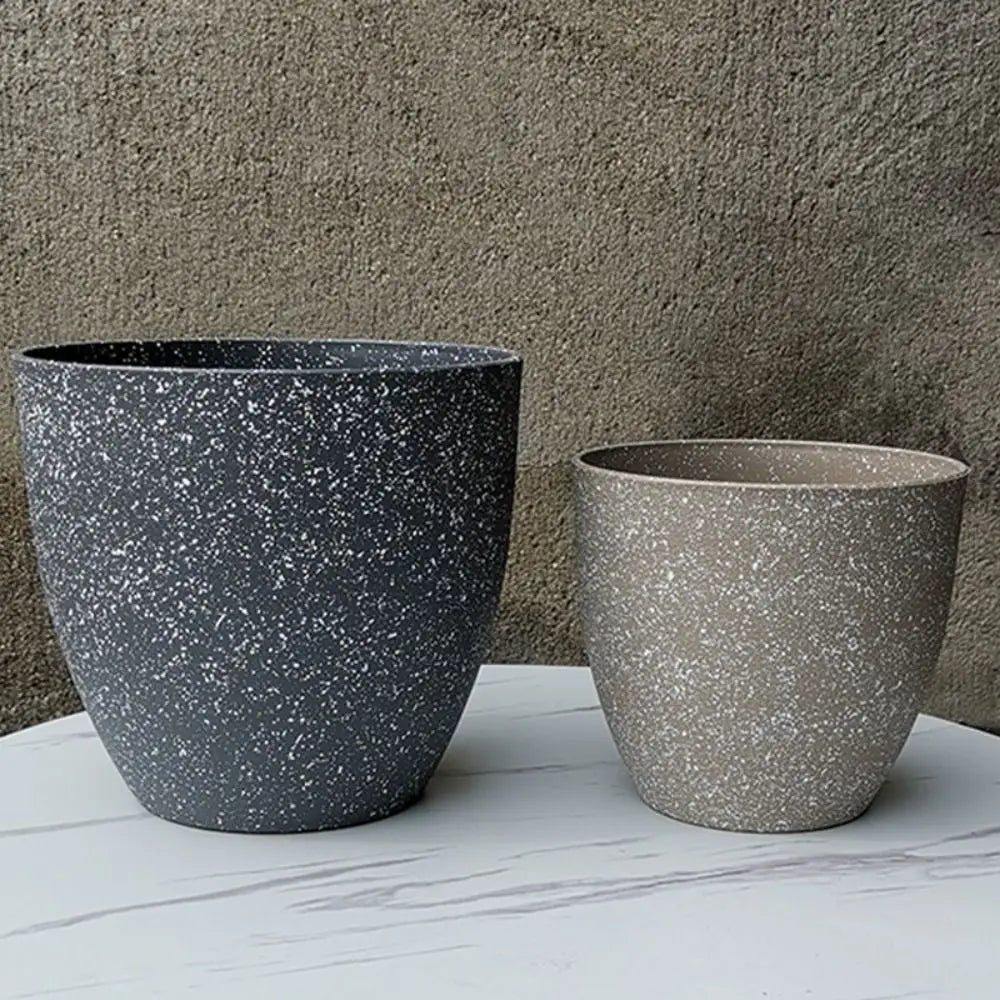 Maceta de imitación de piedra esmerilada para bonsáis, maceta para balcón, artículos de decoración para el hogarr