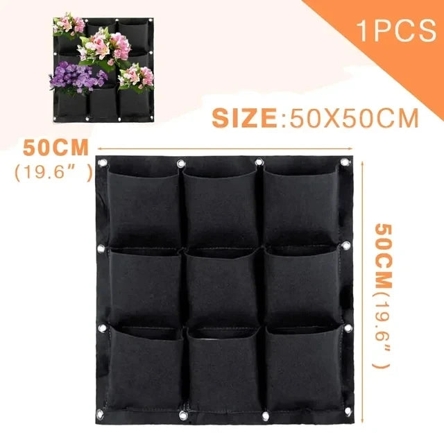 Bolsa de cultivo colgantes de pared para macetas de flores, macetas para jardín, macetas verticales para suculentas, decoración del hogar