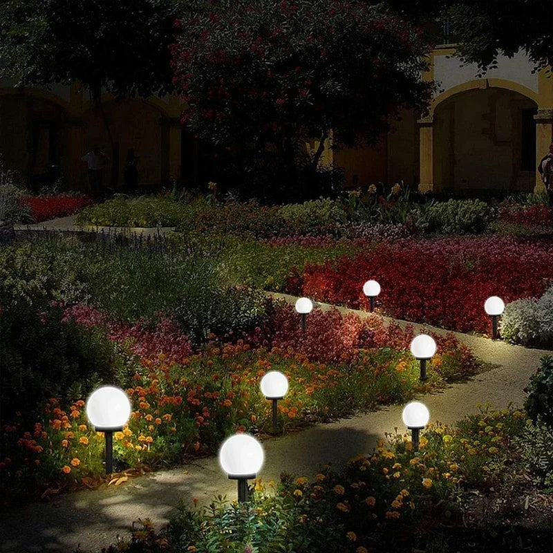 Bombillas LED solares, lámparas de bajo consumo, impermeables, para exteriores, decoración de jardín, césped, patio y caminos.