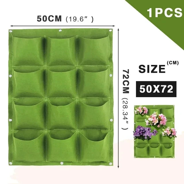 Bolsa de cultivo colgantes de pared para macetas de flores, macetas para jardín, macetas verticales para suculentas, decoración del hogar