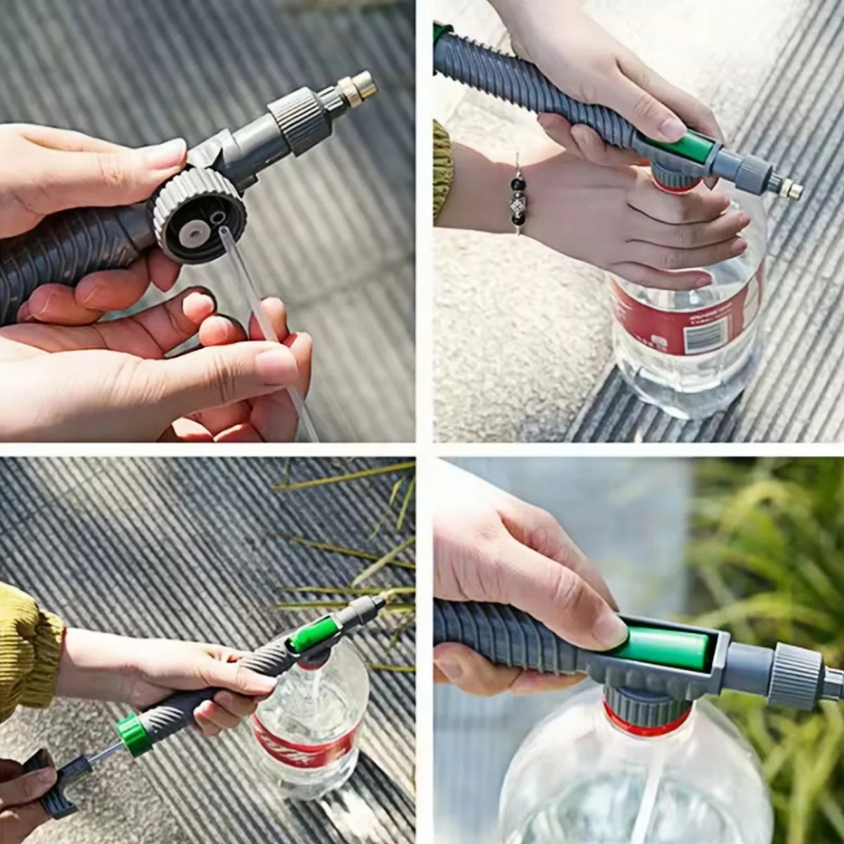 Boquilla de pulverizador manual, bomba de aire de alta presión, cabezal de pulverización ajustable para botellas de bebidas, boquilla para riego de jardín y agricultura.