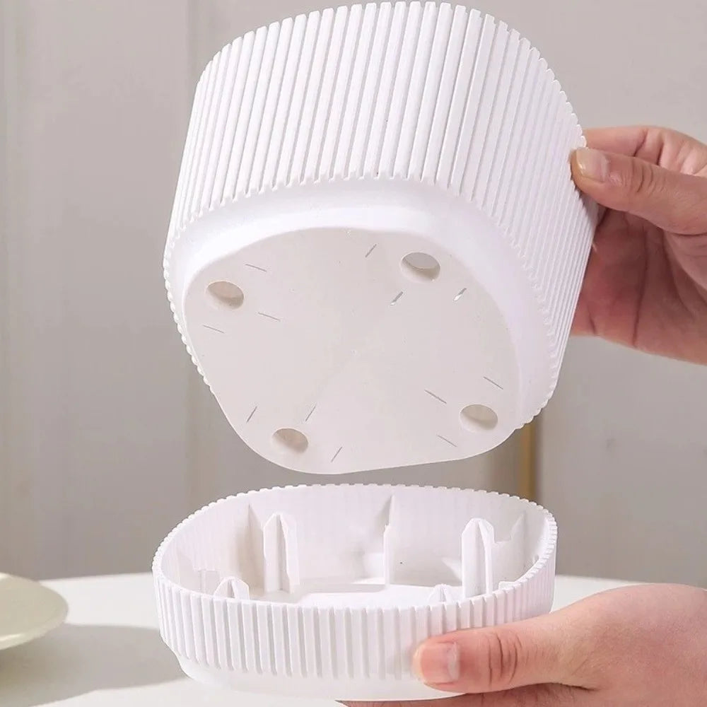 Maceta de plástico de doble capa con autorriego, jarrón de escritorio, maceta para plantas, engrosada, con orificio de drenaje, contenedor para verduras.