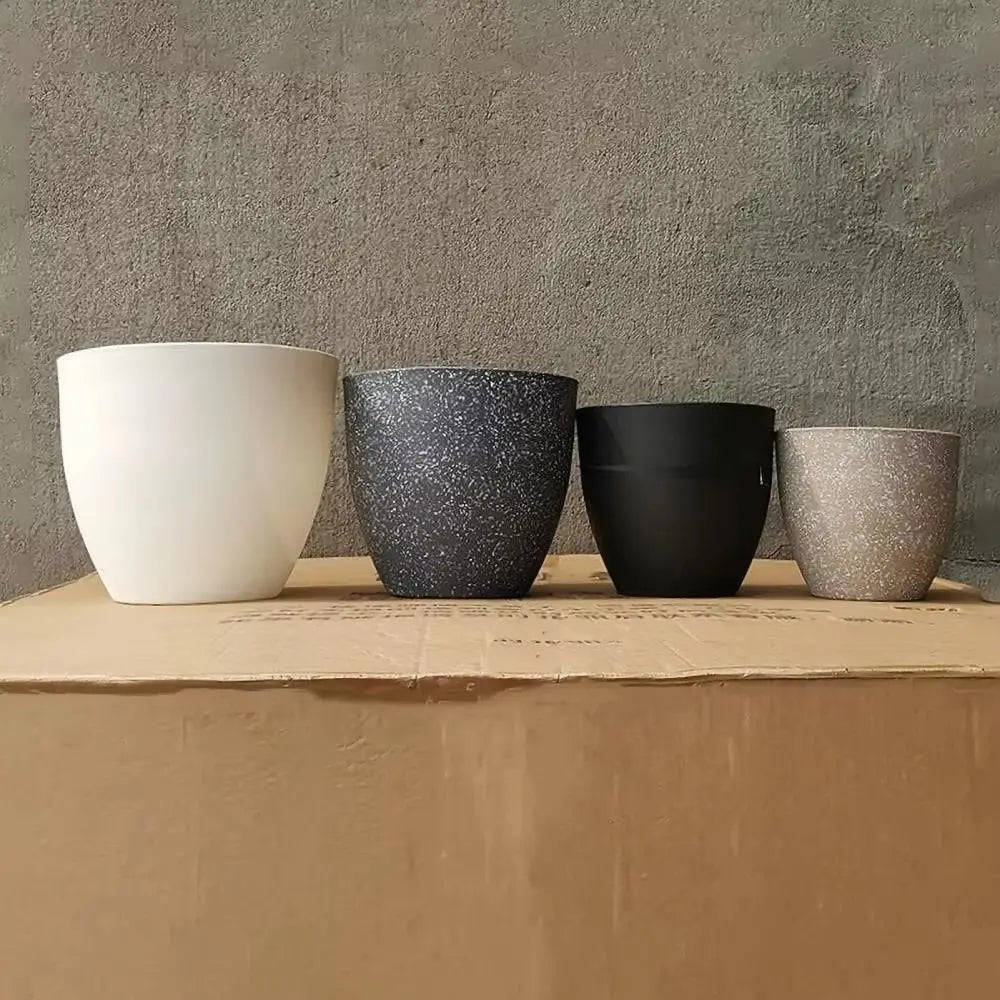 Maceta de imitación de piedra esmerilada para bonsáis, maceta para balcón, artículos de decoración para el hogarr