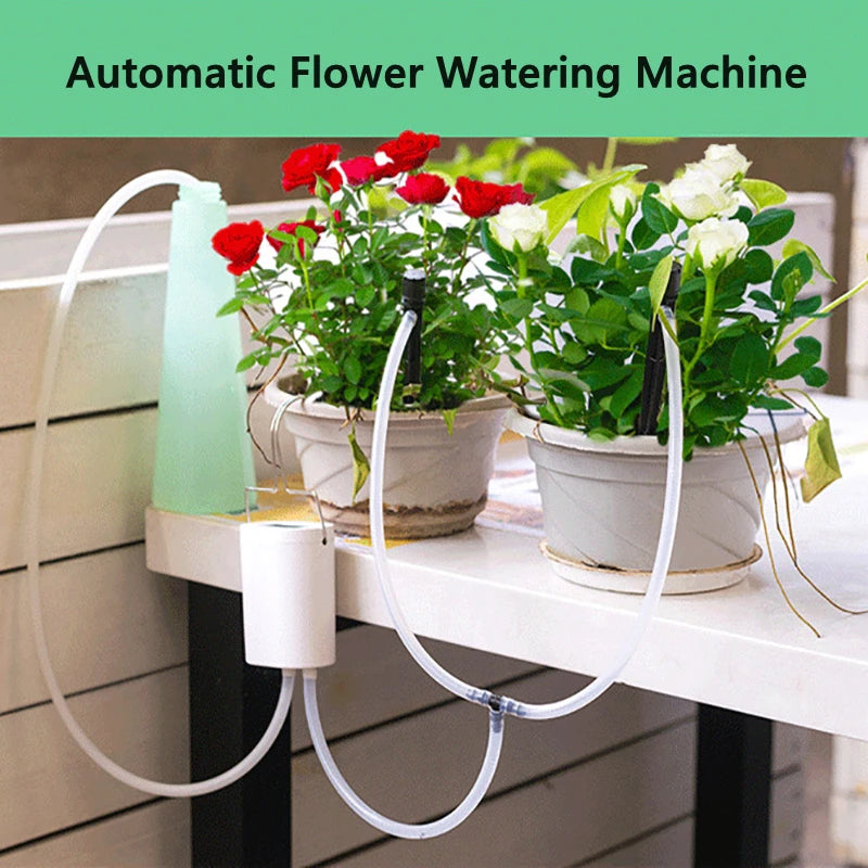 Kits de autorriego , riego por goteo inteligente, kits de sistema de riego automático, dispositivo de riego para plantas con estaca, gotero de agua