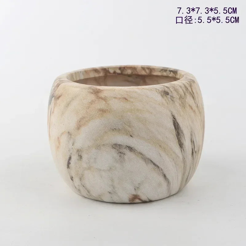 Macetas de cerámica para suculentas con transferencia de agua, diseño nórdico creativo, jarrón artístico para jardinería, decoración para el hogar y la oficina, suministros de jardinería.